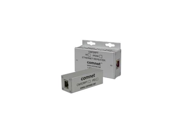 Ethernet Repeater with 60W Pass-Through 10/100Mbps, Industrial, Tube Housing